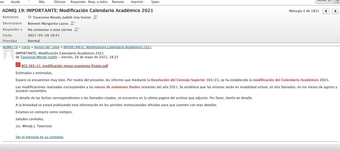 COrreo y calendario Modificado