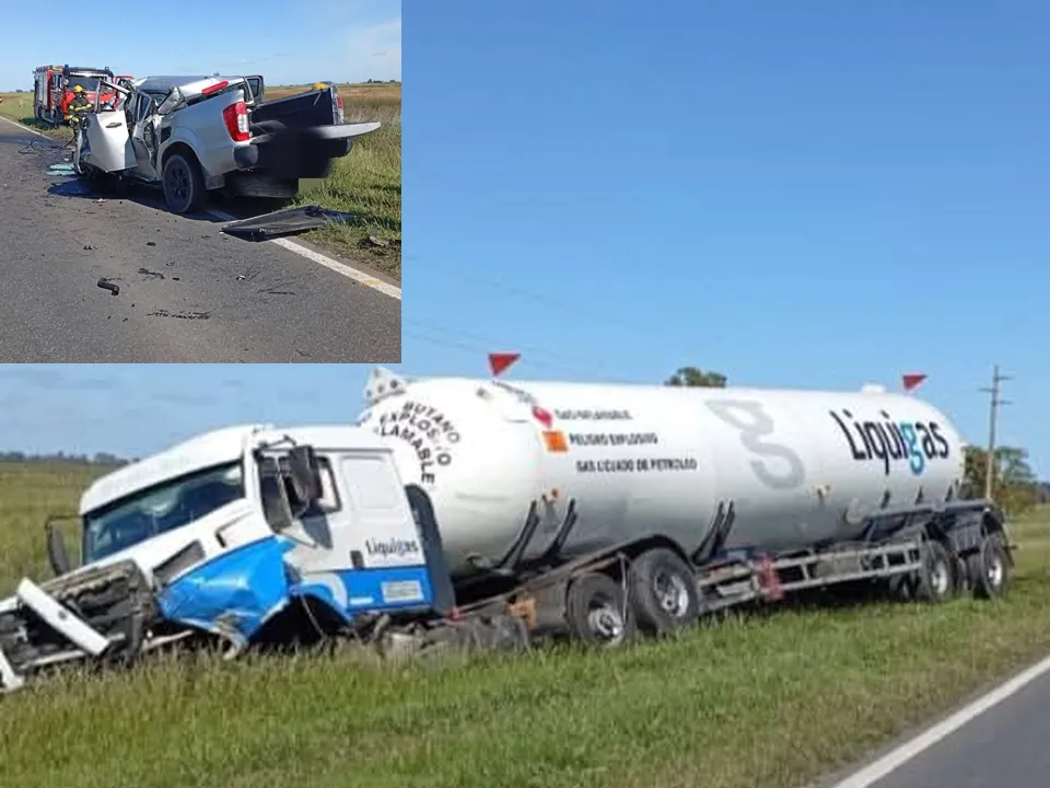 accidente camion camioneta