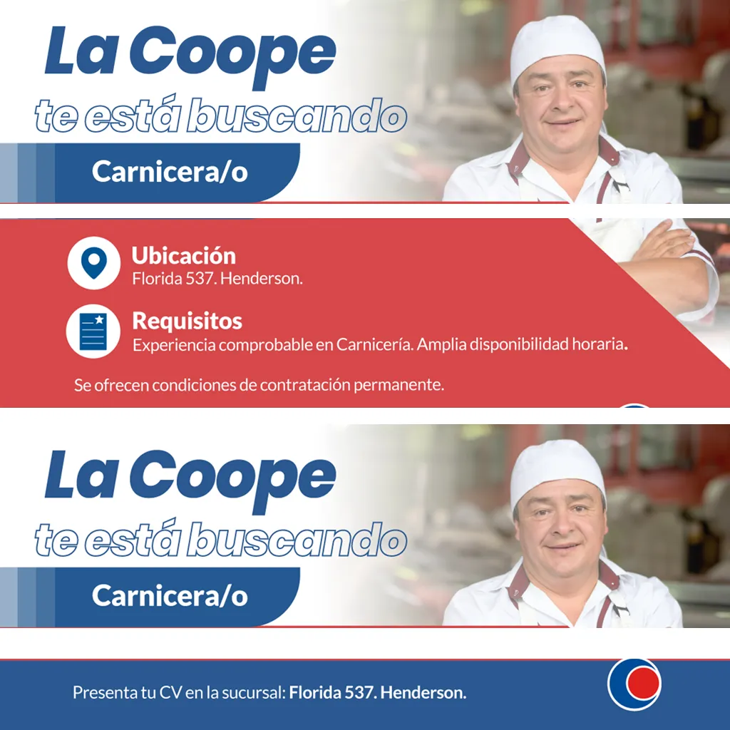 placa cooperativa obrera te estan buscando carnicero