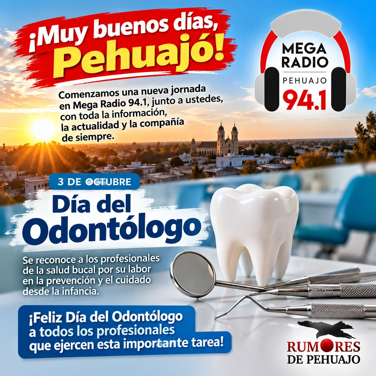 Buenos días Pehuajó_ Día del Odontólogo