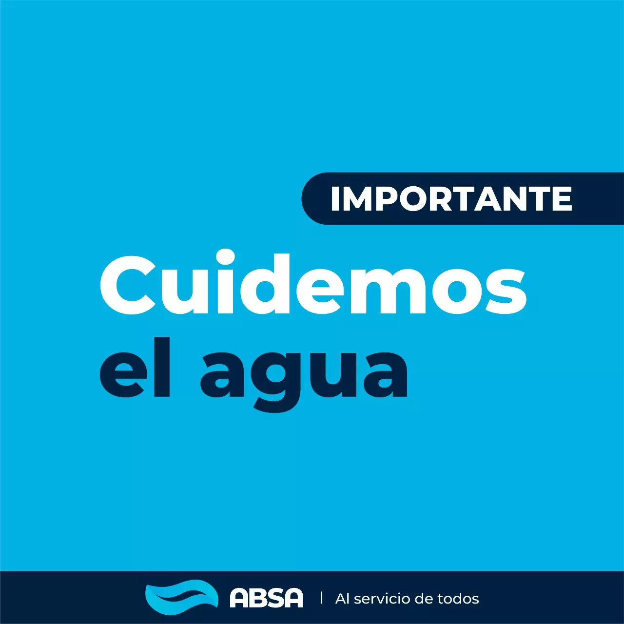 Cuidemos el agua