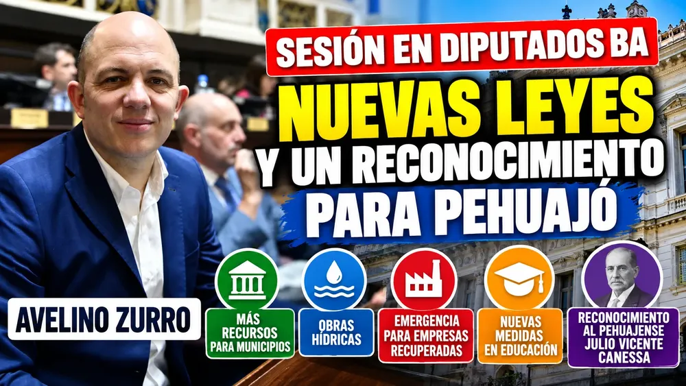 Nuevas leyes y reconocimiento para Pehuajó