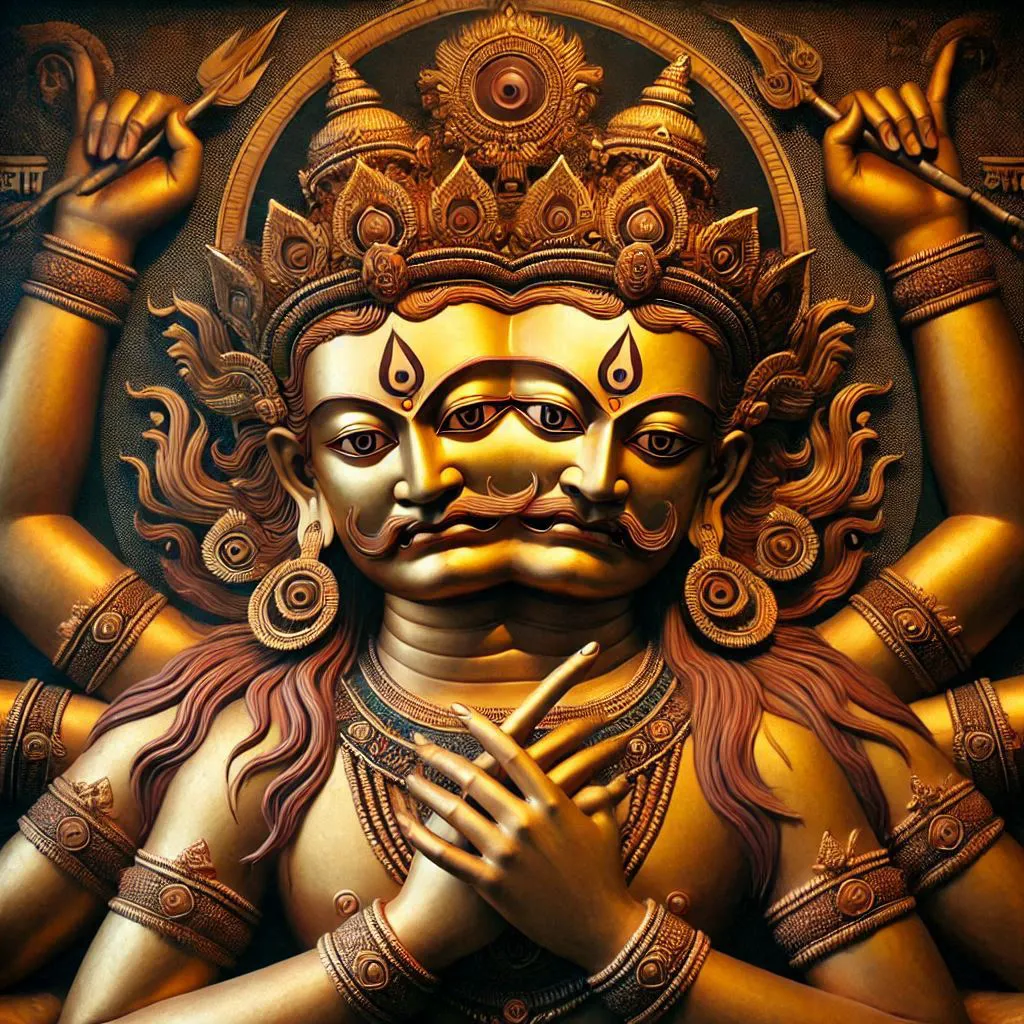 Jano, the god with two faces symbolizing the past and the future