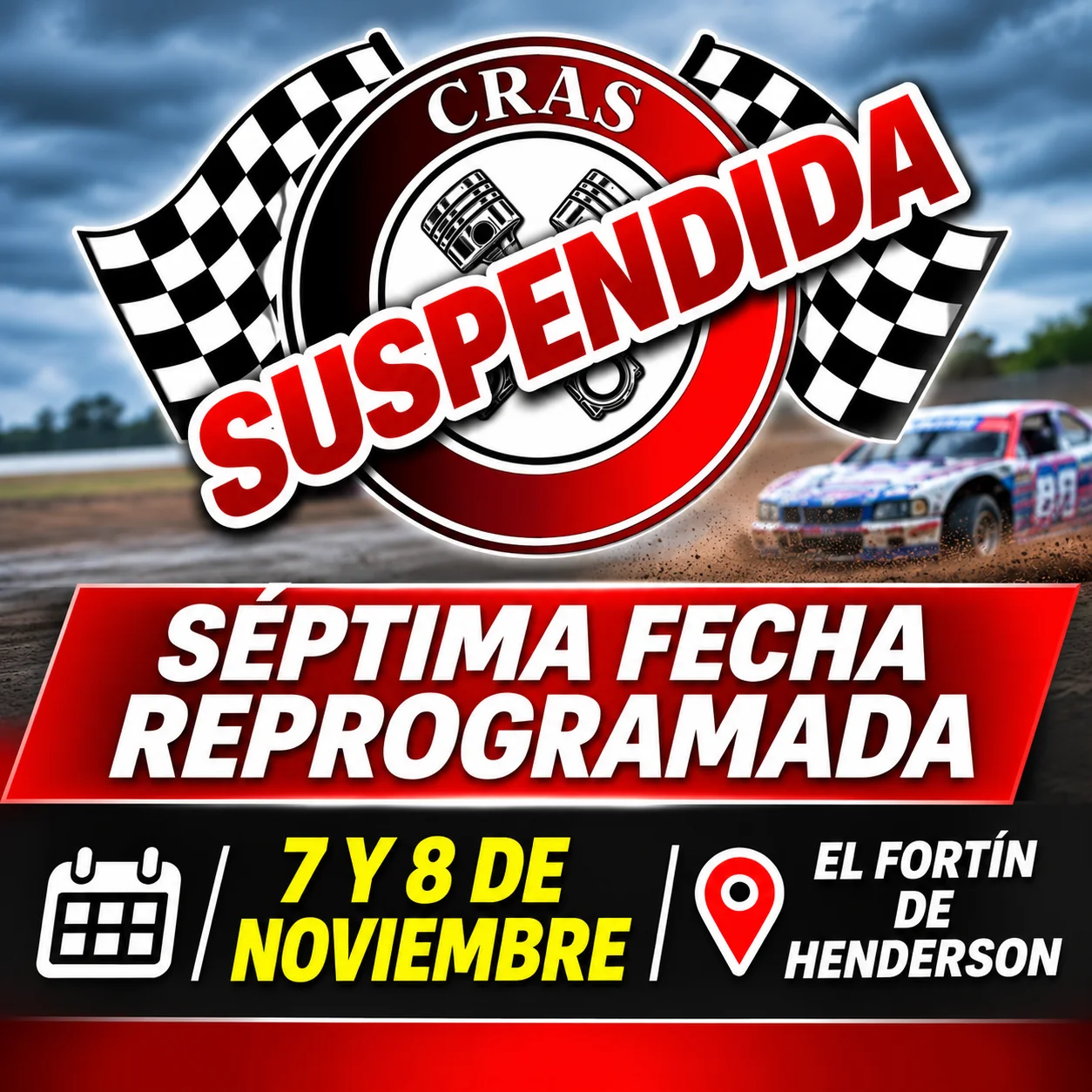 Séptima fecha reprogramada en Henderson