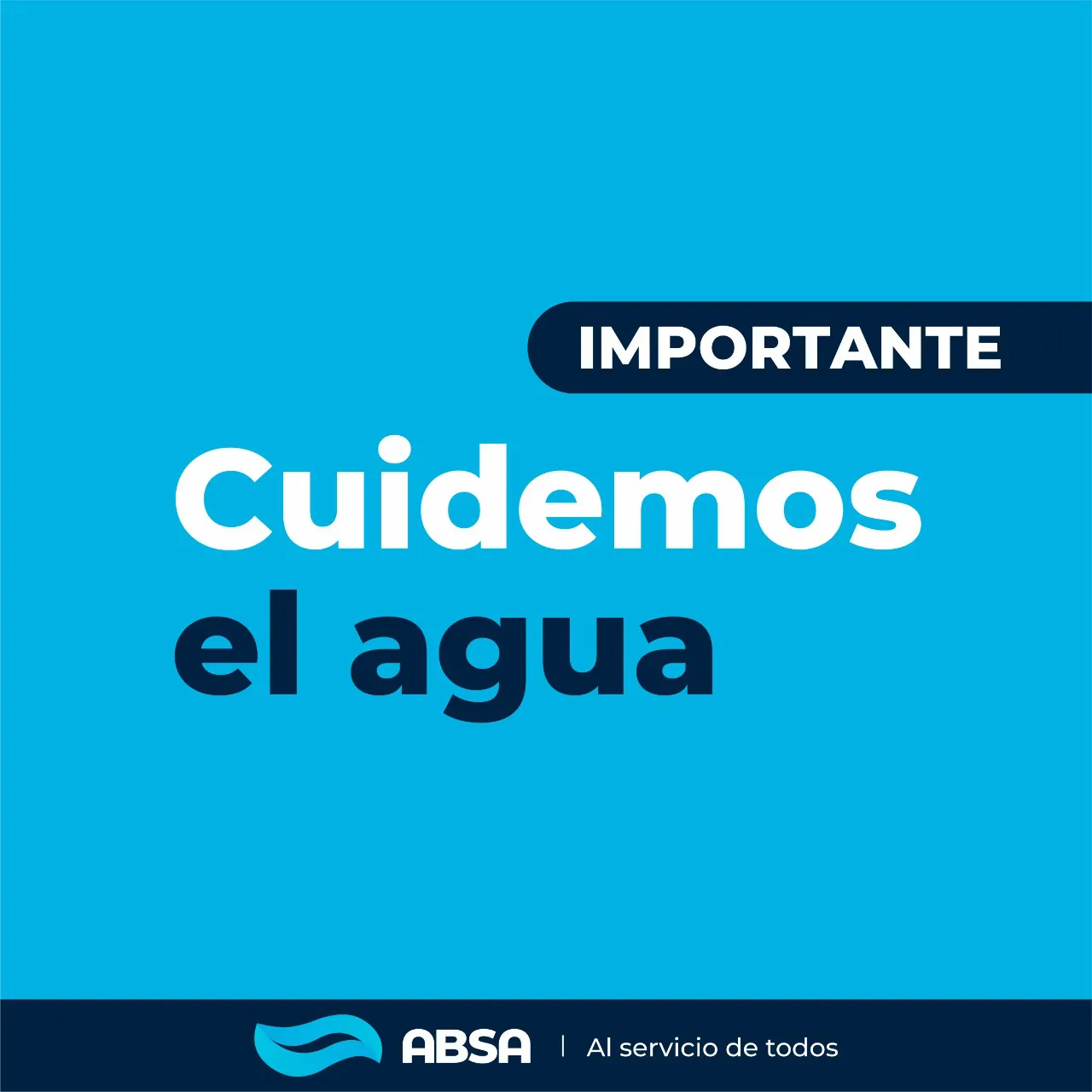 Cuidemos el agua