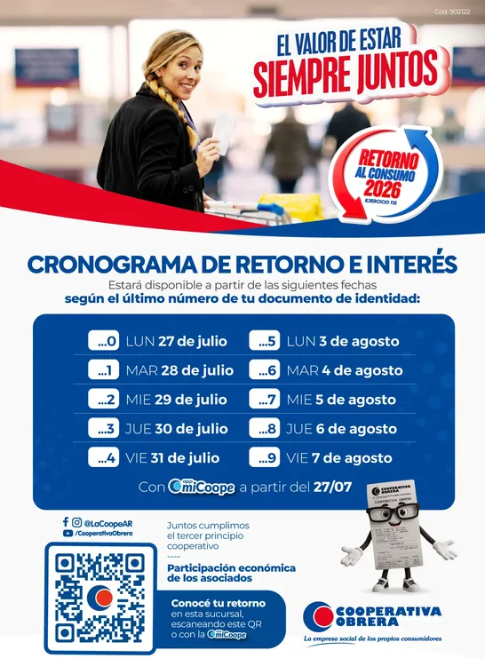 Afiche Retorno 2026 con cronograma