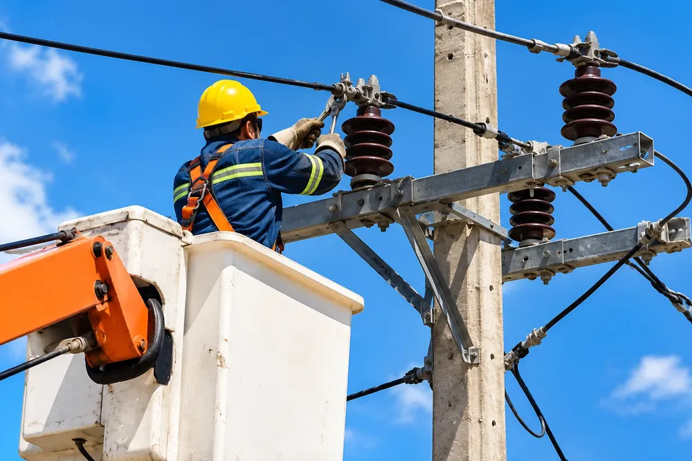 Mantenimiento eléctrico en las alturas
