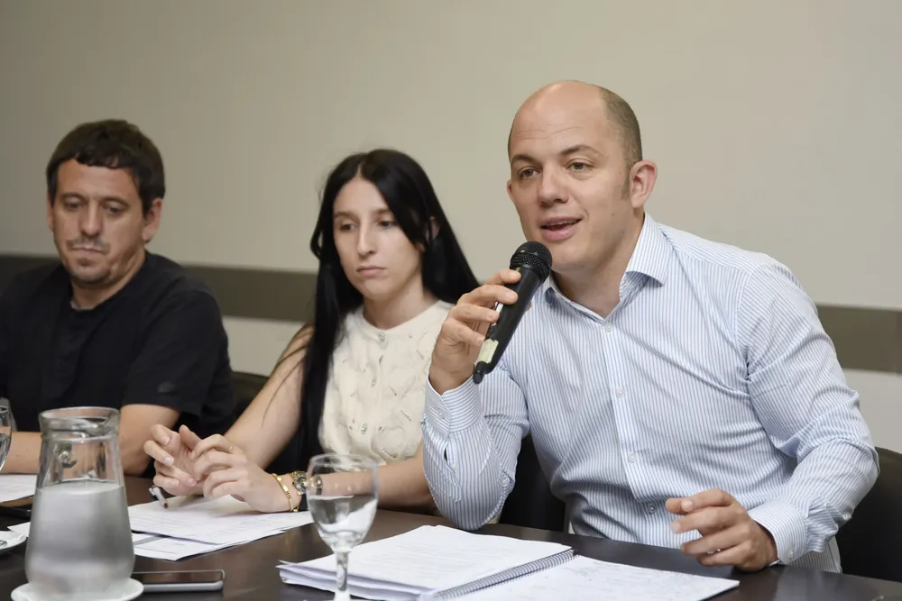 Avelino Zurro y becarios