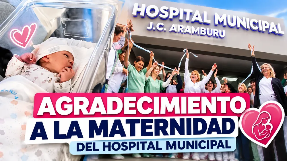 Agradecimiento a la maternidad hospitalaria