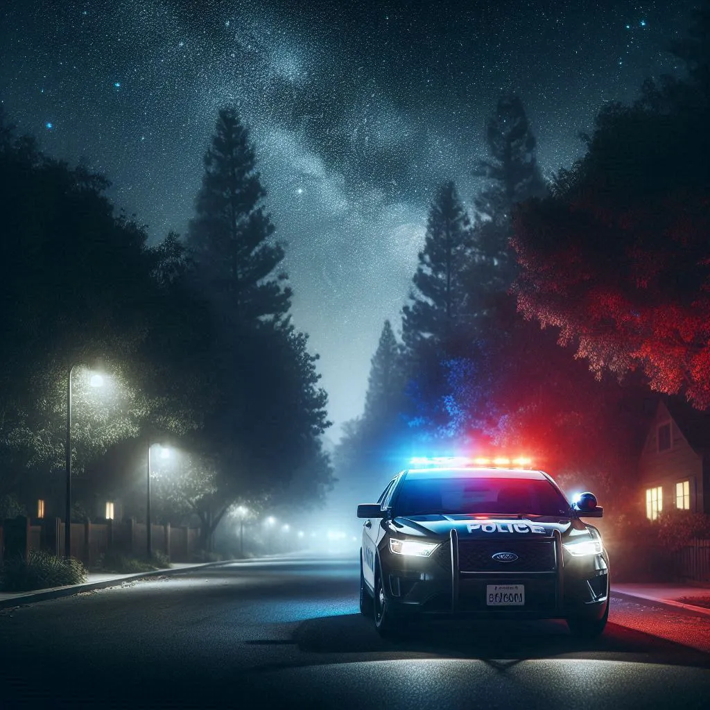 móvil policial patrullando de noche (1)