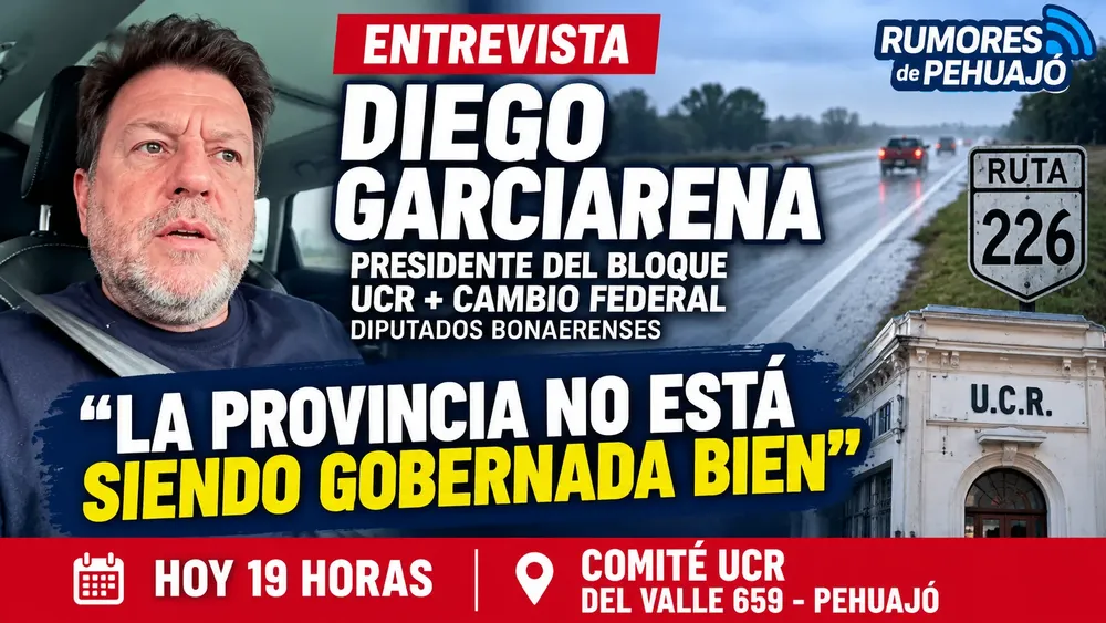 Entrevista en Ruta 226 con Diego Garciarena